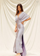 Load image into Gallery viewer, Ice Lavender Reflection Midi Dress