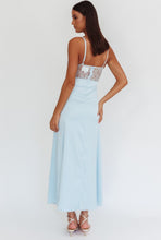 Load image into Gallery viewer, Baby Blue Lace Midi Dress