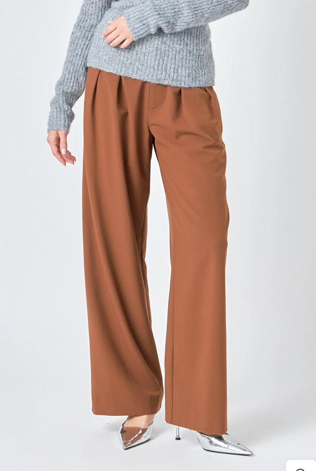 Brown High Waisted Trousers