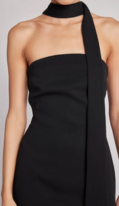 Choker Tie Midi Dress