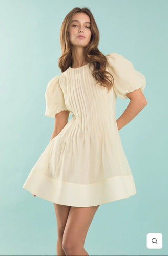 Bridget Pintuck Mini Dress