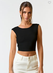 Sleeveless Brushed Knit Top