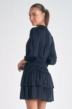 Load image into Gallery viewer, Navy Smock Dress