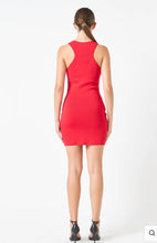 Load image into Gallery viewer, Rose Knit Mini Dress