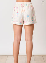 Load image into Gallery viewer, Ring &amp; Champagne Glass Ribbon Pajama Short Set