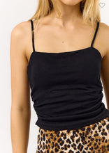 Load image into Gallery viewer, Bra Inserted Side Ruched Tank Tops