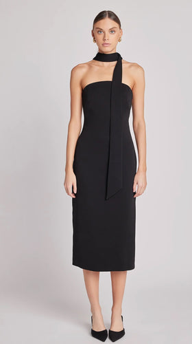 Choker Tie Midi Dress