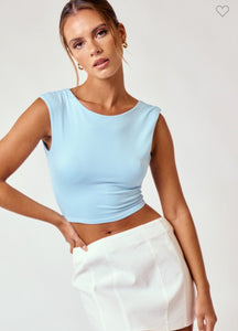 Sleeveless Brushed Knit Top