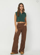 Load image into Gallery viewer, Hunter Green Cropped Hoodie