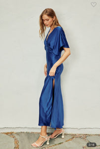 Reflection Navy Peony Maxi Dress
