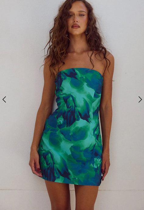 Primrose Mini Dress- Calista Green