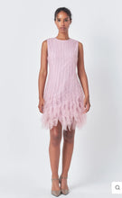 Load image into Gallery viewer, Mulberry Tulle Ruffled Mini Dress