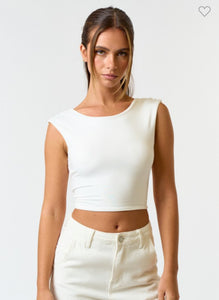 Sleeveless Brushed Knit Top