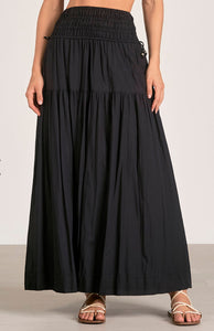 Black Smock Maxi Skirt