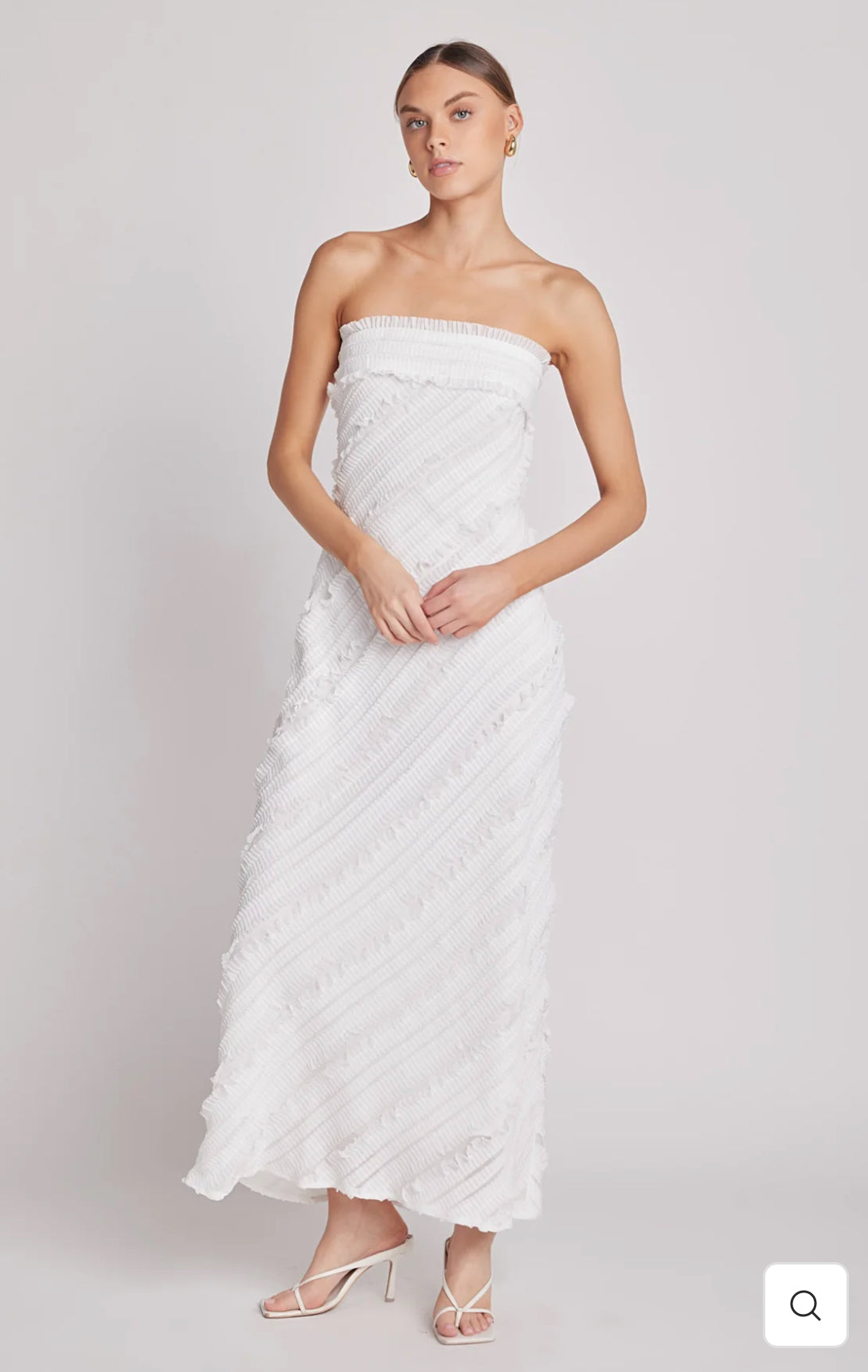 White Strapless Ruffled Maxi Dress – Shop Christine's Boutique White Strapless Ruffled Maxi Dress – Shop Christine's Boutique