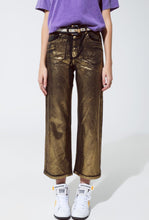 Load image into Gallery viewer, Black &amp; Golf Finish Straight Leg Pants