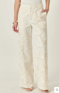 Floral Embroidered Relaxed Pants