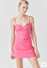 Load image into Gallery viewer, Pink Sweetheart Neck Bustier Top