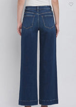 Load image into Gallery viewer, Dark Denim High Rise Wide Trouser Jeans