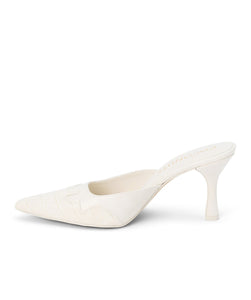 Greer Ivory Croc Heels