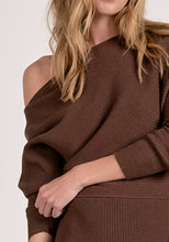 Load image into Gallery viewer, Dark Chocolate Midi Sweater Dress