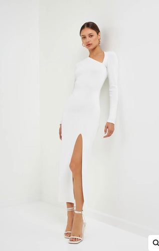 White Cutout Maxi Dress