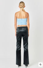 Load image into Gallery viewer, Clean Blue Strapless Bustier Top