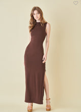 Load image into Gallery viewer, Asymmetric Neck Drape Maxi Dress