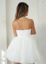 Load image into Gallery viewer, Off White Organza Rossette Dress