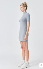 Load image into Gallery viewer, Heather Grey Soft Mock Neck Mini Dress