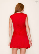 Load image into Gallery viewer, Satin Drape Neck Mini Dress