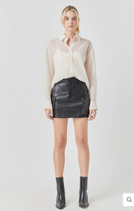 Organza Oversized Shirt
