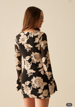 Load image into Gallery viewer, Floral Long Sleeve Mini Dress