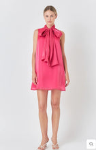 Load image into Gallery viewer, Fuchsia Organza Mini Dress