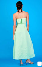 Load image into Gallery viewer, Lucia Folded Strapless Linen Maxi Dress