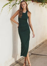 Load image into Gallery viewer, Racerback Ruched Midi Dress