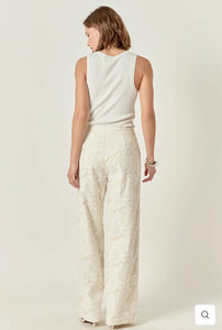 Floral Embroidered Relaxed Pants