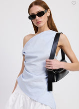 Load image into Gallery viewer, Baby Blue Asymmetrical Tunic Top