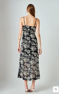 Crochet Embroidered Maxi Dress