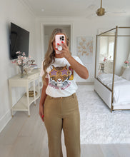 Load image into Gallery viewer, Gold Metallic Wide Leg Pants