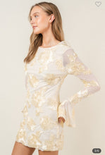 Load image into Gallery viewer, Ivory Bell Sleeve Dress