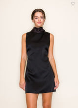 Load image into Gallery viewer, Black Organza Scarf Mini Dress
