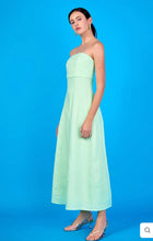Load image into Gallery viewer, Lucia Folded Strapless Linen Maxi Dress