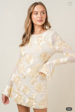 Load image into Gallery viewer, Ivory Bell Sleeve Dress