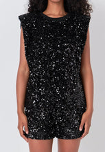 Load image into Gallery viewer, Black Sequin Embellished Top