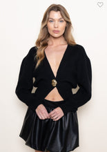 Load image into Gallery viewer, Black Classy Elevated Cardigan