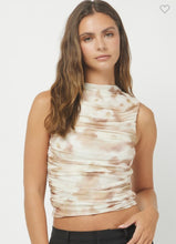 Load image into Gallery viewer, Brown Sleeveless Mock Neck Top