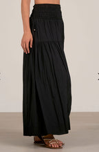 Load image into Gallery viewer, Black Smock Maxi Skirt