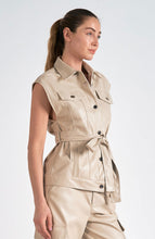 Load image into Gallery viewer, Stone Faux Leather Vest