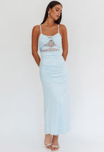 Load image into Gallery viewer, Baby Blue Lace Midi Dress